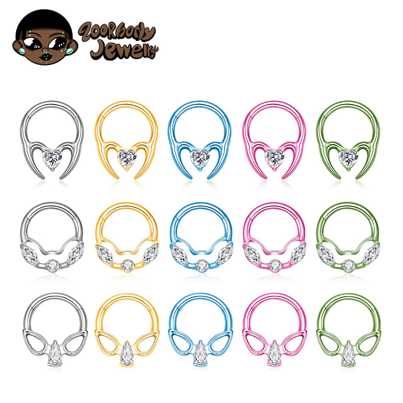 Zoor Body Jewelry - ZOOR Anelli per Piercing Clicker a
