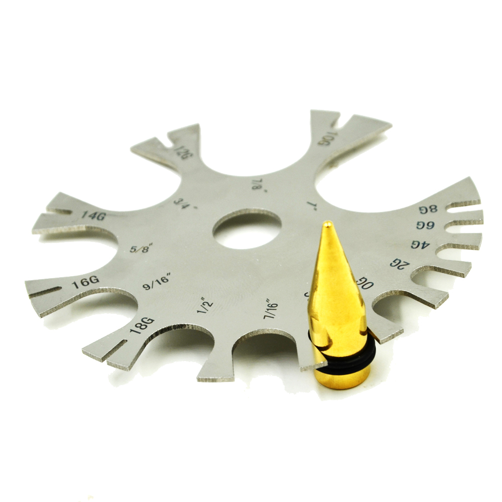 Body Jewelry Gauge To Mm - In Acciaio Inox Calibro Ruota Pancia