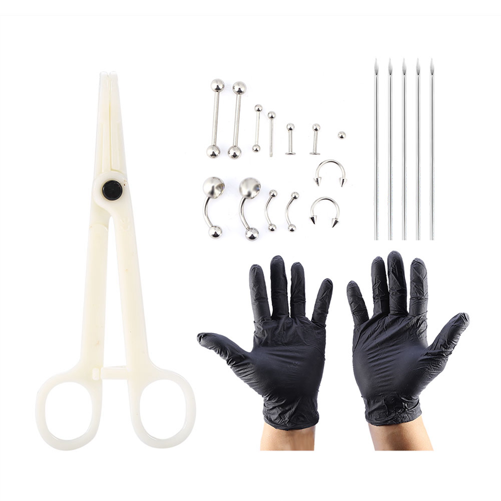 Body Jewelry Kit - 20 pz/set Lingua Naso Ombelico Gioielli