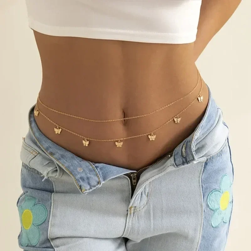 Body Jewelry Sale - Nuovo fascino sexy doppio strato catena