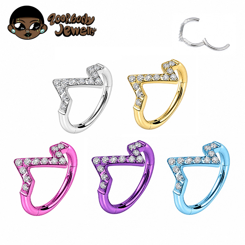 Zoor Body Jewelry - ZOOR ASTM F136 Titanio Geometrico Lightning
