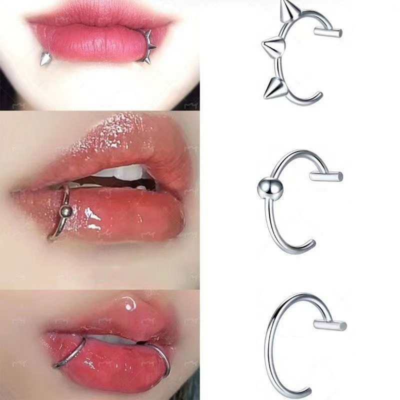 Body Jewelry And Earrings - 1Pc In Acciaio Inox Falso Anello
