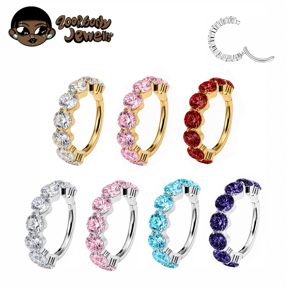 Zoor Body Jewelry - ZOOR F136 Orecchino a Cerniera in