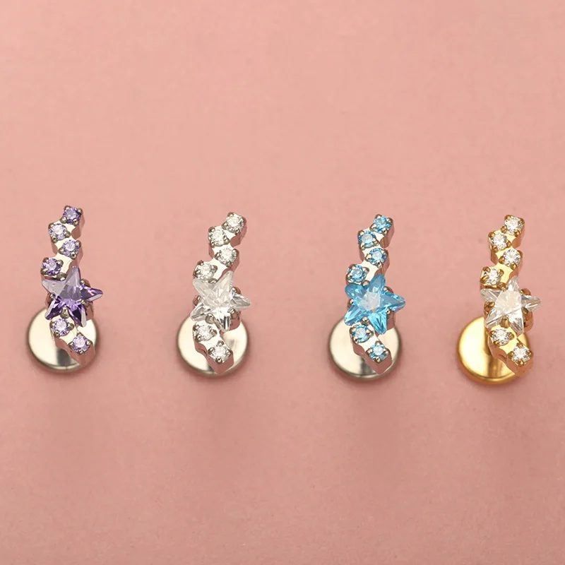 Zoor Body Jewelry - ZOOR F136 Titanio Costellazione Stella Lab