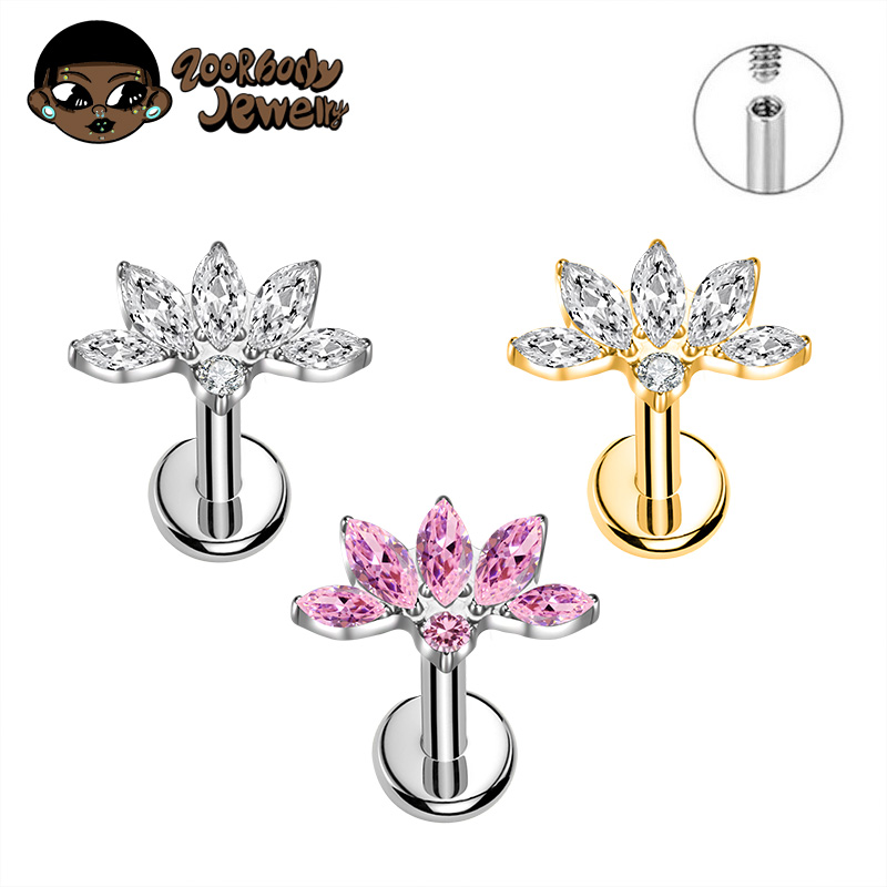 Zoor Body Jewelry - Orecchino a lobo ZOOR in titanio