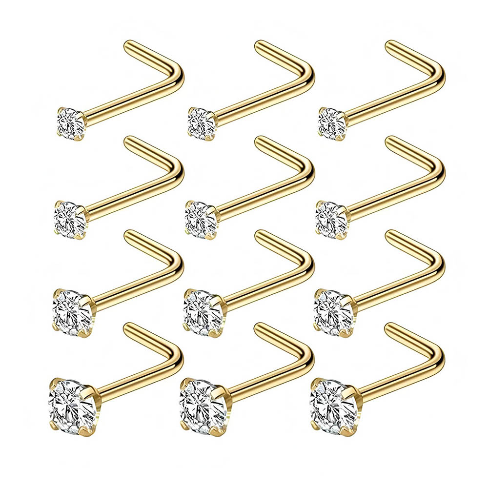 Body Jewelry Kit - Set completo da 12 pezzi Borchie