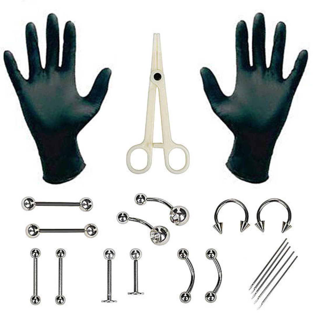 Body Jewelry Kit - Set di 1 Kit Professionale Monouso
