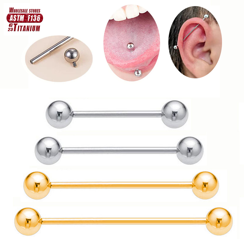 F136 Titanio Piercing 14G Bila - Tongue Barbell Straight recensione e prezzo