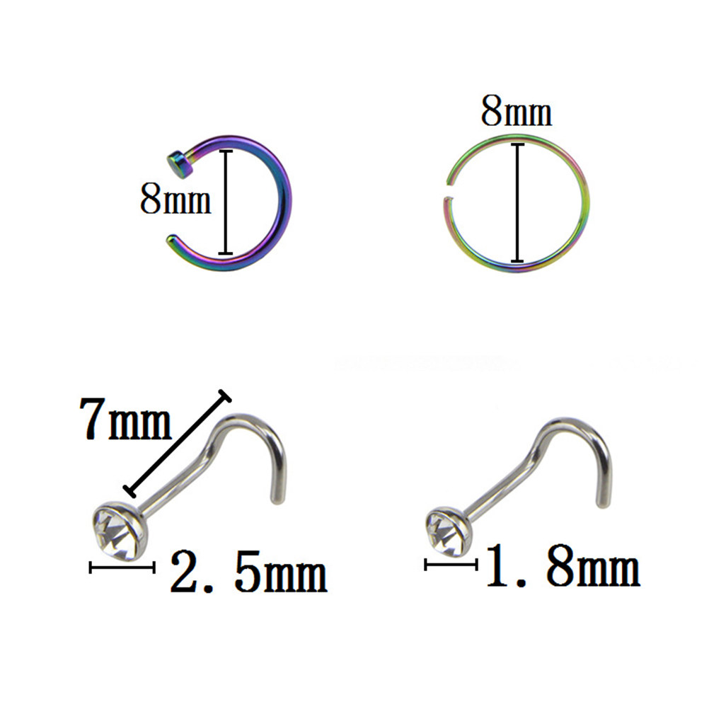 Set da 22 piercing per il naso - Body Jewelry Ideas recensione e prezzo