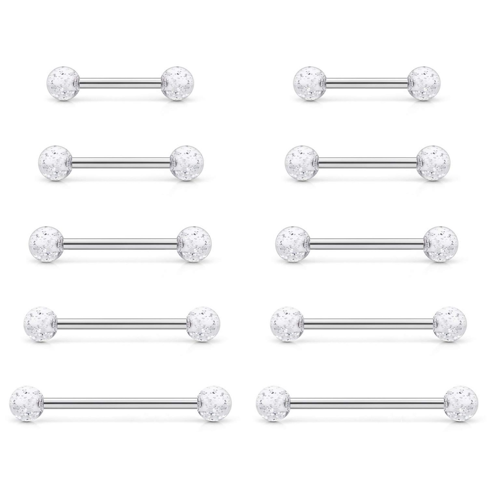 14G acciaio chirurgico Barbell - Tongue Barbell Straight recensione e prezzo