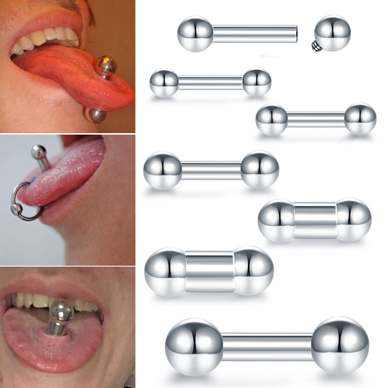 1 pz acciaio di grandi dimensi - Tongue Barbell Straight recensione e prezzo
