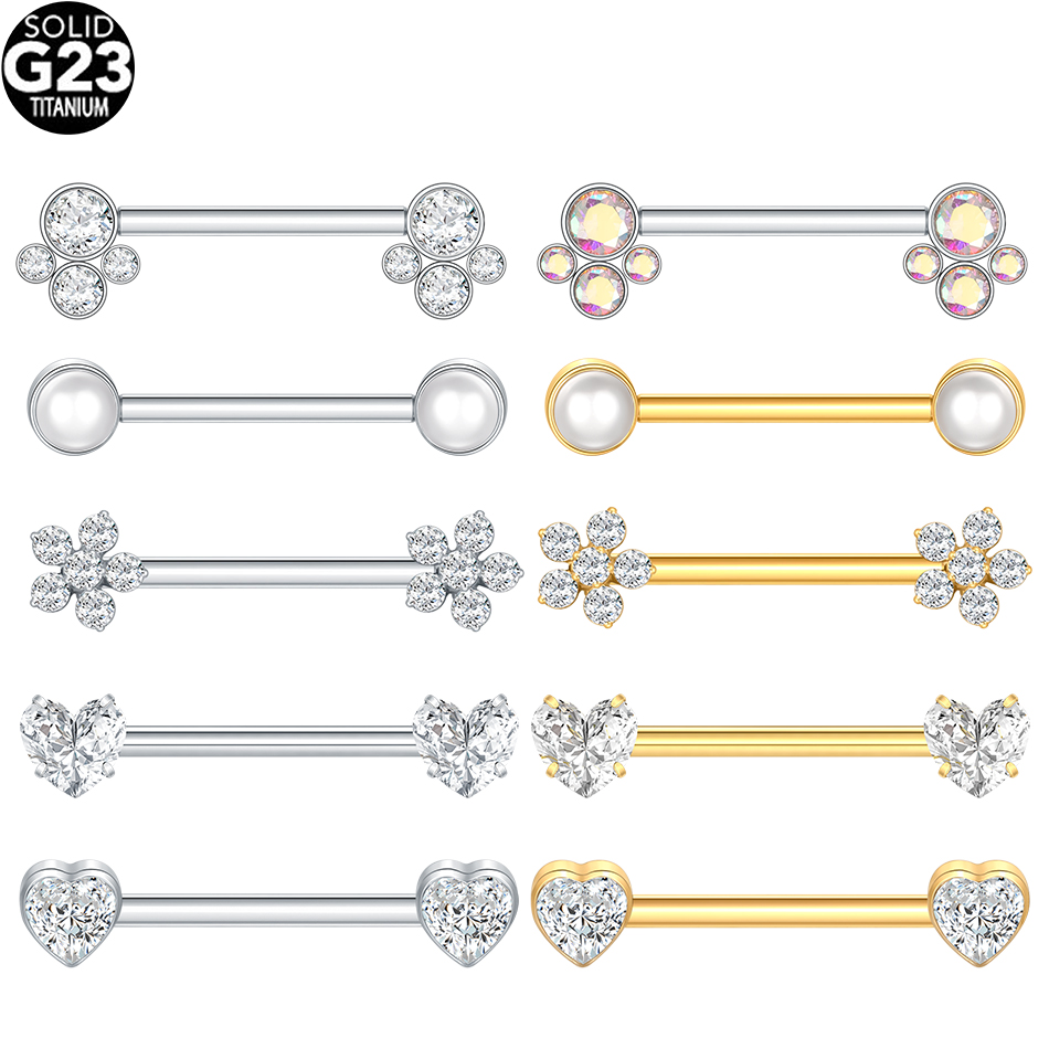 1/5 pezzi titanio cuore capezz - Tongue Barbell Straight recensione e prezzo