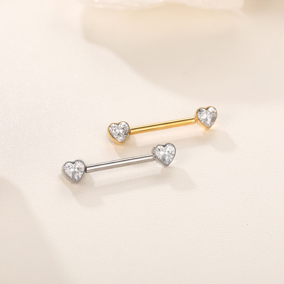 1/5 pezzi titanio cuore capezz - Tongue Barbell Straight recensione e prezzo