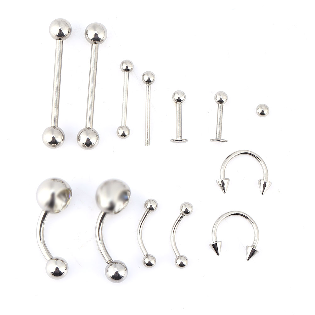 20 pz/set Lingua Naso Ombelico - Body Jewelry Kit recensione e prezzo