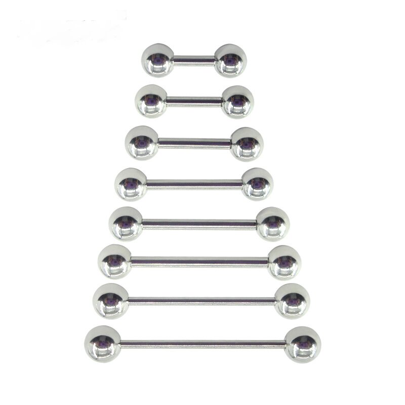 2 pezzi 0.8mm in acciaio inox  - Tongue Barbell Straight recensione e prezzo
