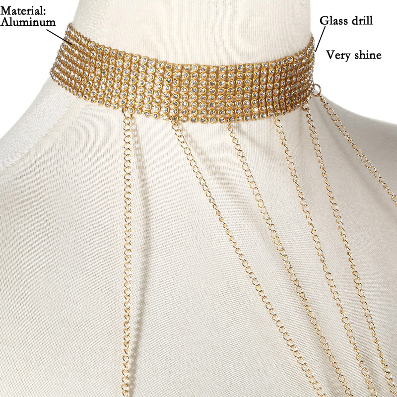 Catena per il corpo color oro  - Body Jewelry Sale recensione e prezzo