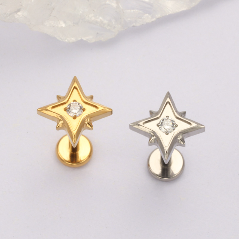 ZOOR ASTM F136 Titanio CZ Stel - Zoor Body Jewelry recensione e prezzo