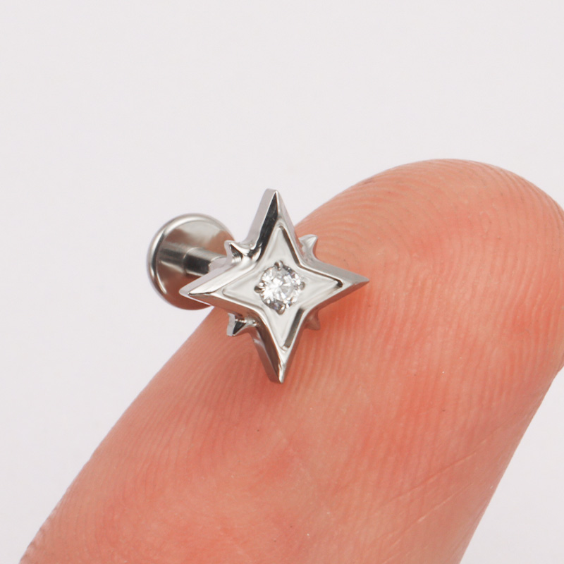 ZOOR ASTM F136 Titanio CZ Stel - Zoor Body Jewelry recensione e prezzo