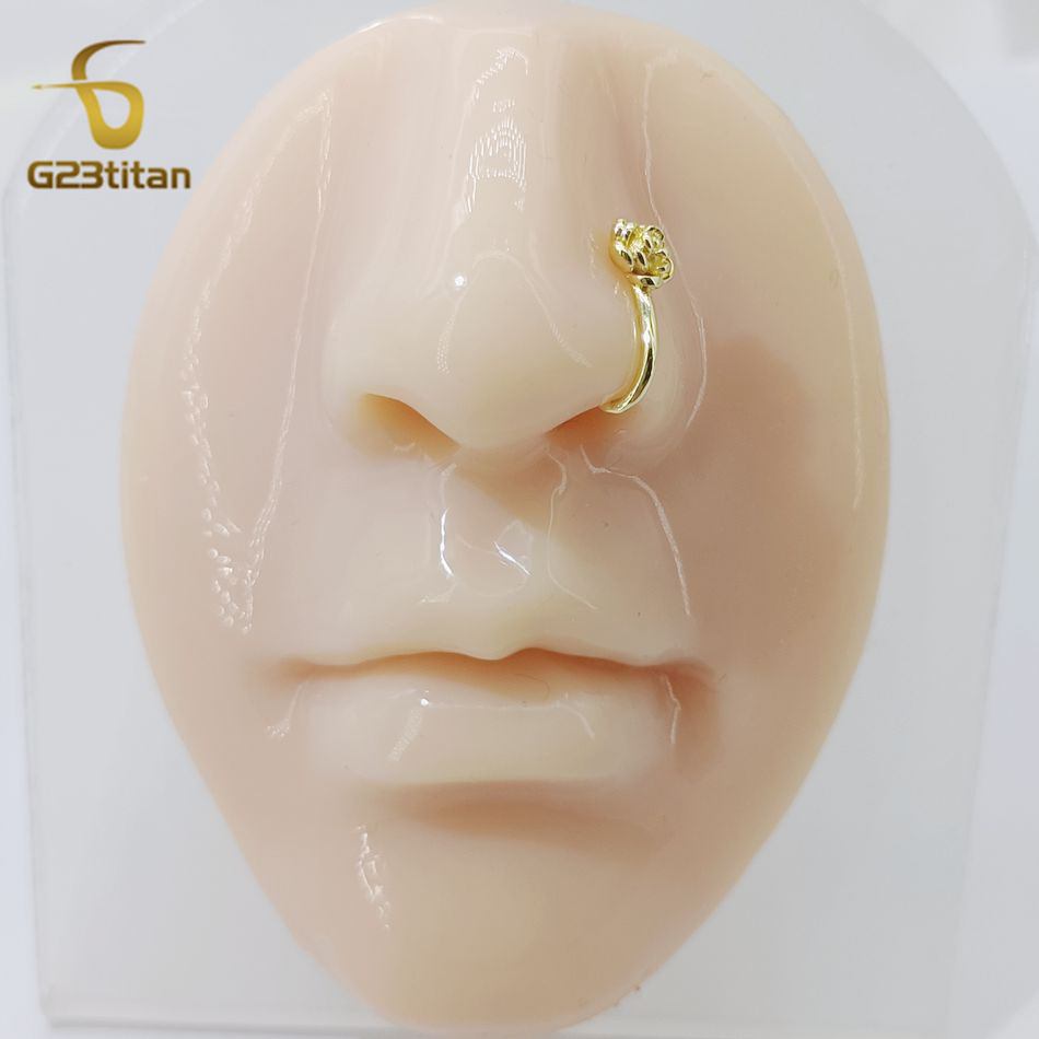 1 pz Clip Naso a Rosa in Rame  - Body Jewelry And Earrings recensione e prezzo