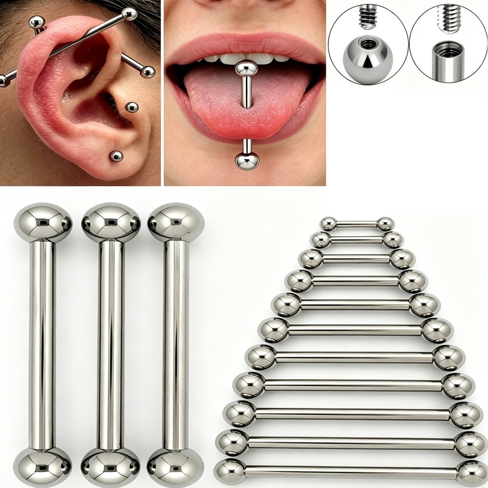 Piercing in Titanio G23 14G 16 - Tongue Barbell Straight recensione e prezzo